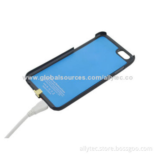 2800mAh Power case for iPhone 6, with 5 blue LEDs display capacity